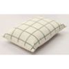 Mainstays Decorative Throw Pillow 14" x 20" Windowpane Green Rectangular Accent Cushion for Sofa or Bed