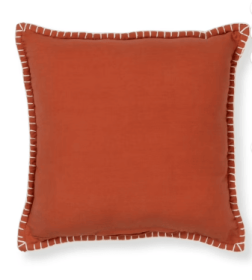 Mainstays Red Canyon Pillow with Whipstitch Edges 18x18