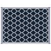 Outsunny Reversible Outdoor Rug Carpet, 9' x 18' Waterproof Plastic Straw Rug, Portable RV Camping Rugs with Carry Bag, Large Floor Mat for Backyard