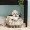 Zita Oval Resin Woven Wicker Multi-Use Storage Basket with Handles - 18" x 15" x 11.4" - White-Gray - For Towel, Toys