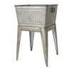 20.5x20.5x21" Large Perryman Galvanized Tub On Stand, for Plant Pot/Planter/ Metal Ice Buckets