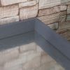 Garden Storage Cabinet, Outdoor Tool Shed with Galvanized Top and Two Shelves for Yard Tools or Pool Accessories, Grey