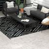 Outsunny Reversible Outdoor Rug, 8' x 10' Waterproof Plastic Straw Floor Mat, Portable RV Camping Carpet with Carry Bag, Large Floor Mat for Backyard